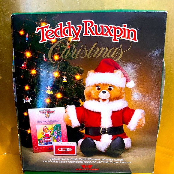 THE WORLD OF TEDDY RUXPIN’S CHRISTMAS HARDCOVER BOOK VTG 1985 ORiGINAL PACKAGE - Picture 2 of 15